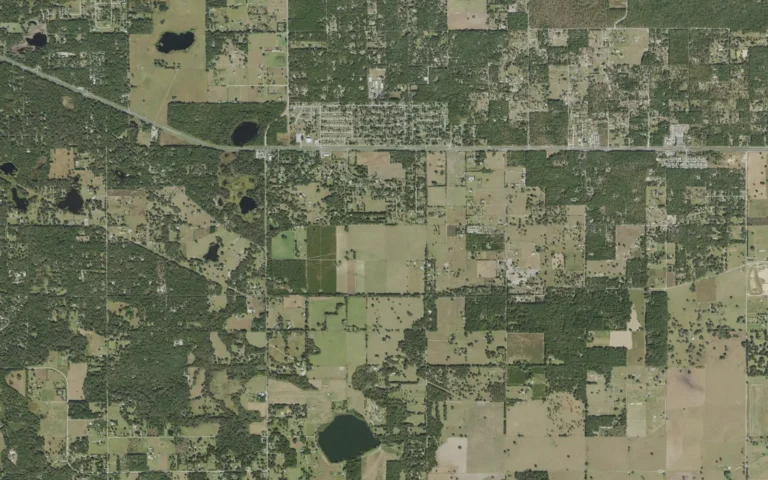 Aerial view centered on Hill 'n Dale, Florida