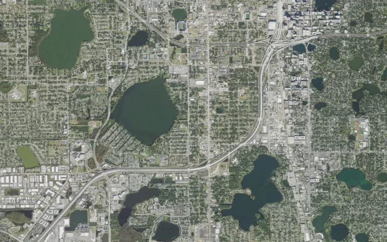 Aerial view centered on Holden Heights, Florida