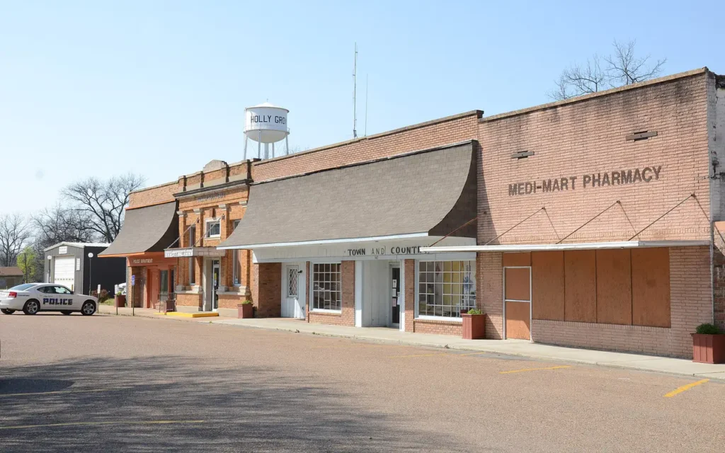 HVAC service area in Holly Grove