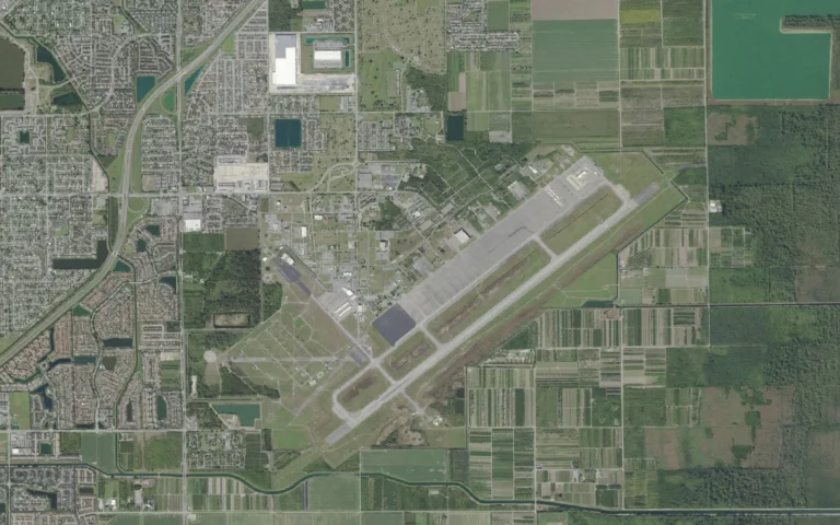 Aerial view centered on Homestead Base, Florida