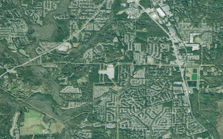 Aerial view centered on Irondale, Georgia
