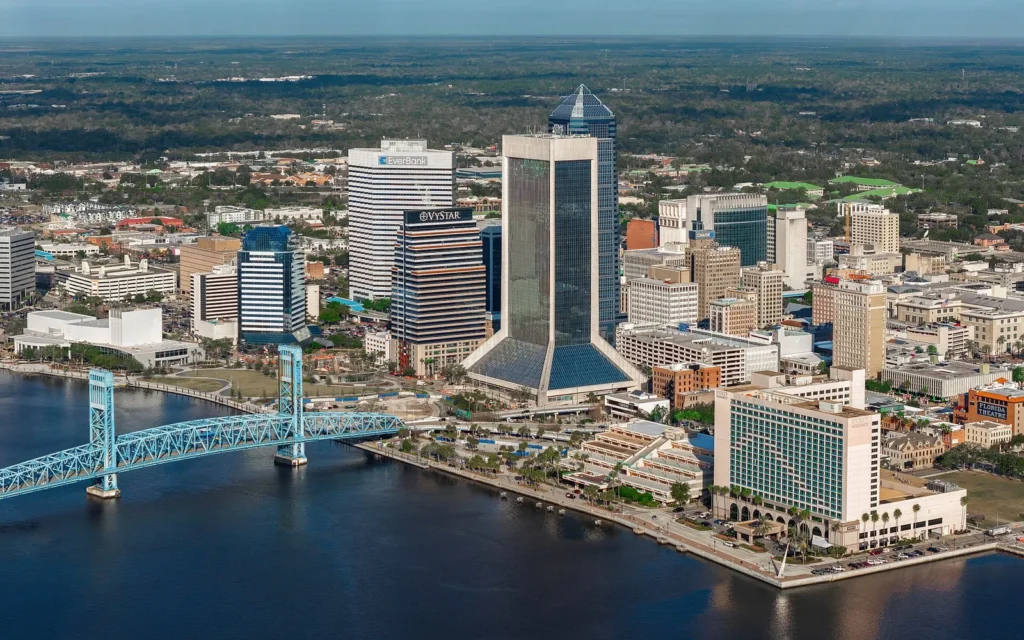 HVAC service area in Jacksonville