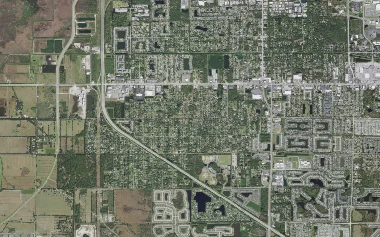 Aerial view centered on June Park, Florida