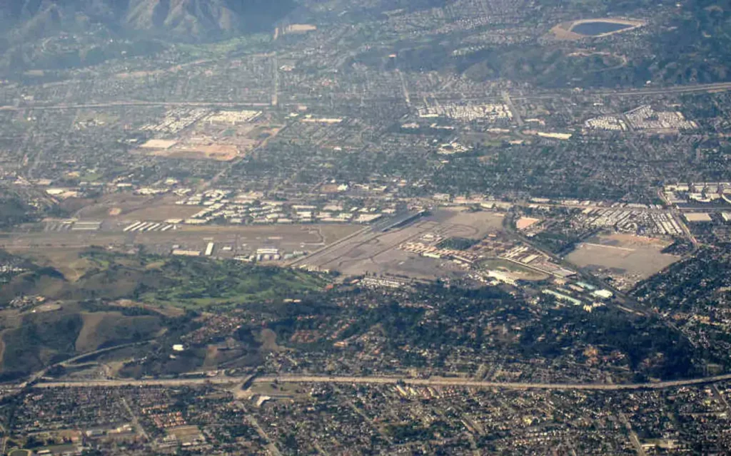 HVAC service area in La Verne