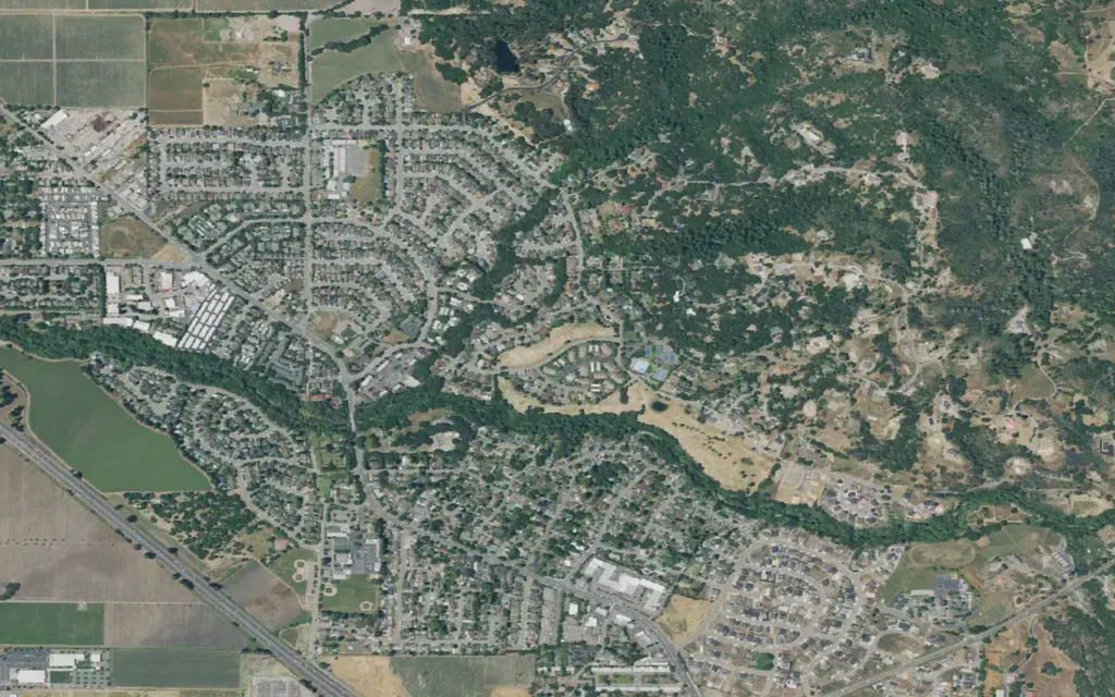 HVAC service area in Larkfield-Wikiup