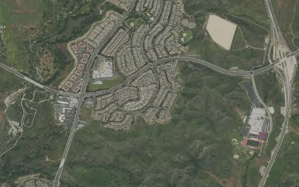 HVAC service area in Las Flores (Orange County)