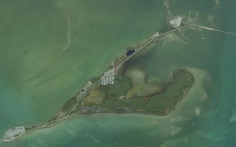 Aerial view centered on Layton, Florida
