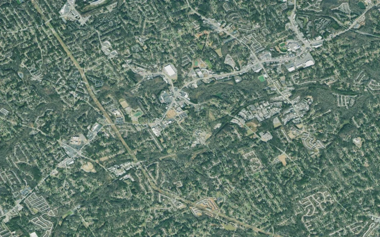 Aerial view centered on Lilburn, Georgia