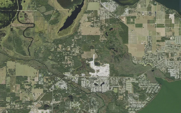 Aerial view centered on Lisbon, Florida