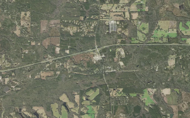 Aerial view centered on Lloyd, Florida
