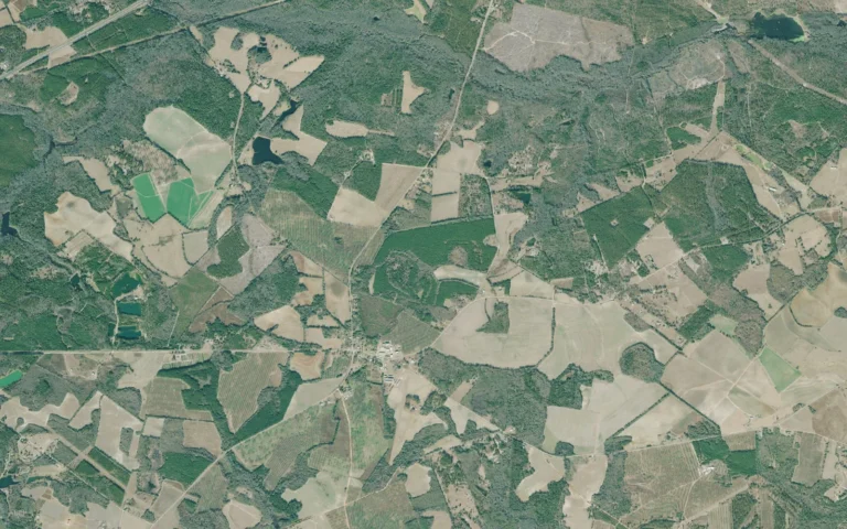 Aerial view centered on Matthews, Georgia