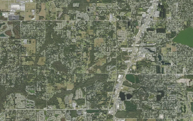 Aerial view centered on Medulla, Florida