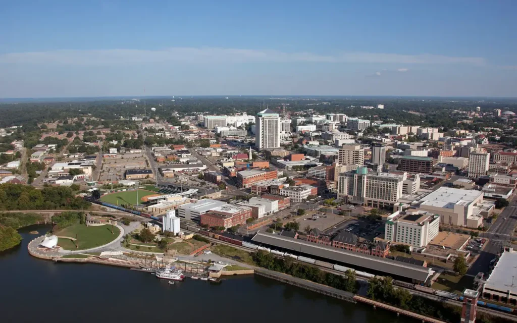 HVAC service area in Montgomery