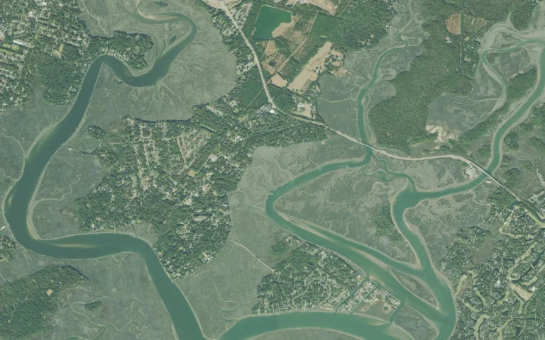 Aerial view centered on Montgomery, Georgia