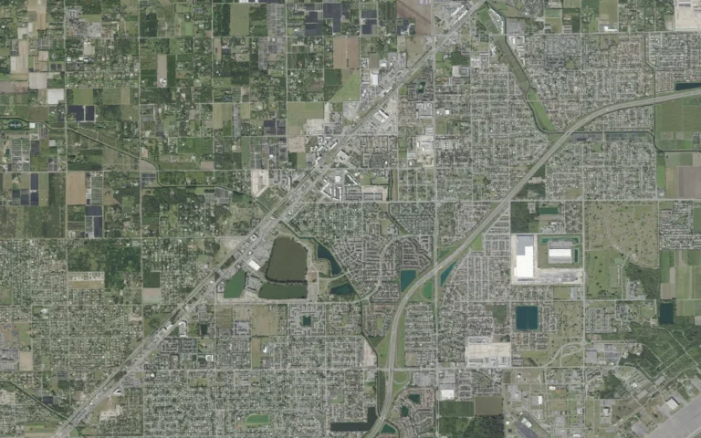 Aerial view centered on Naranja, Florida