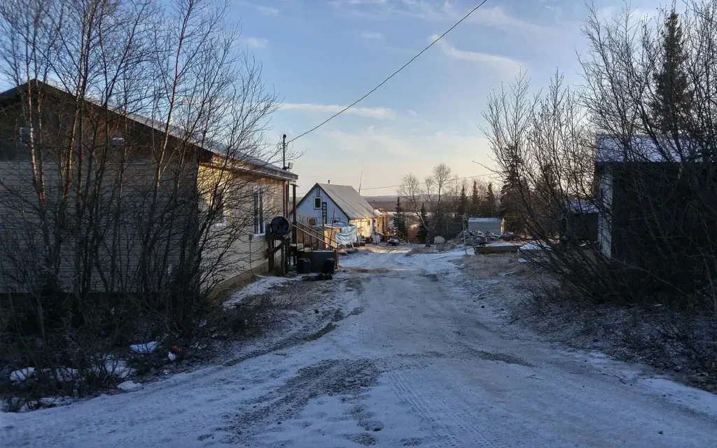 HVAC service area in New Stuyahok