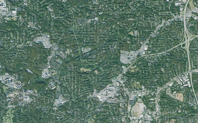 Aerial view centered on North Decatur, Georgia