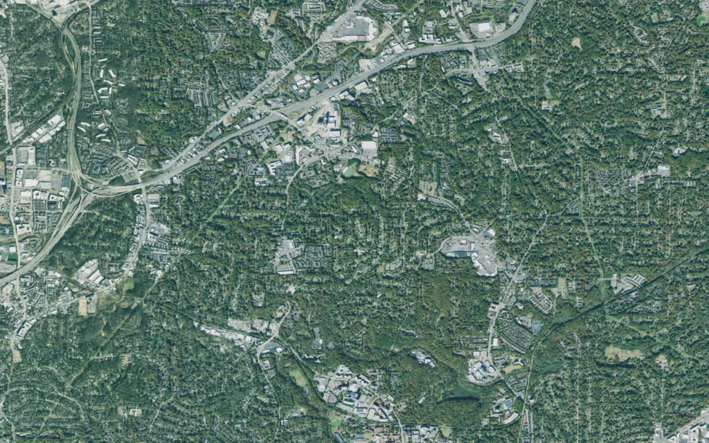 HVAC service area in North Druid Hills