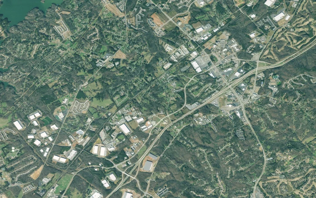 HVAC service area in Oakwood