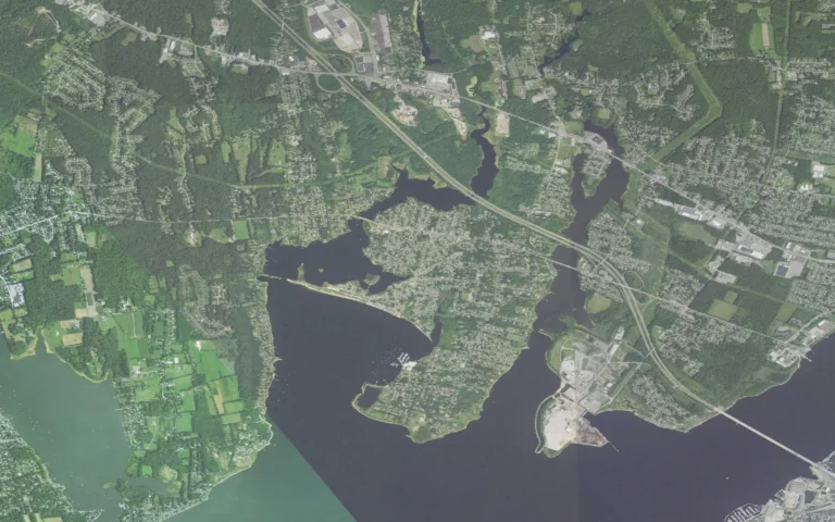 Aerial view centered on Ocean Grove, Massachusetts