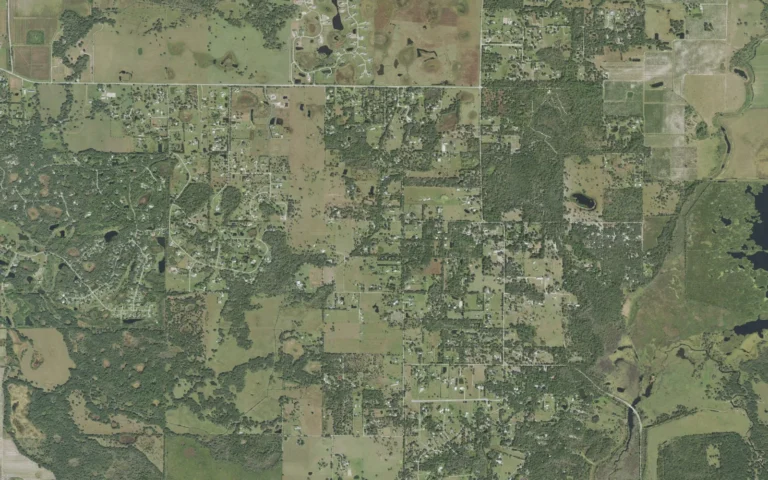 Aerial view centered on Old Miakka, Florida