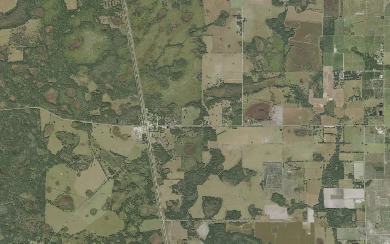 Aerial view centered on Ona, Florida