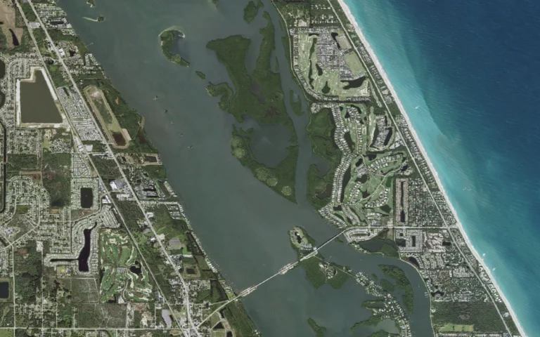 Aerial view centered on Orchid, Florida