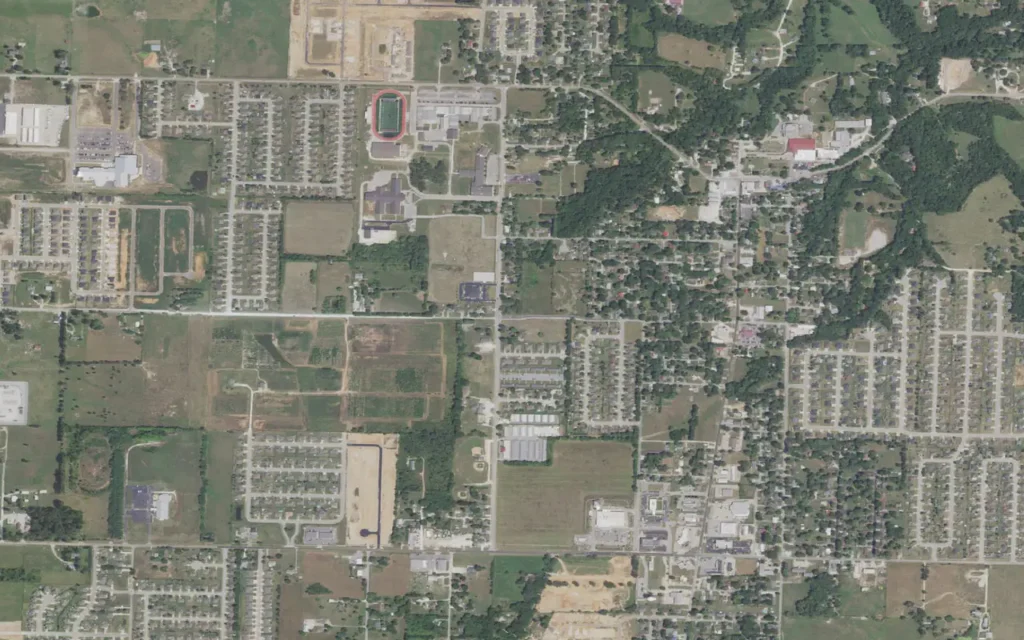 HVAC service area in Pea Ridge