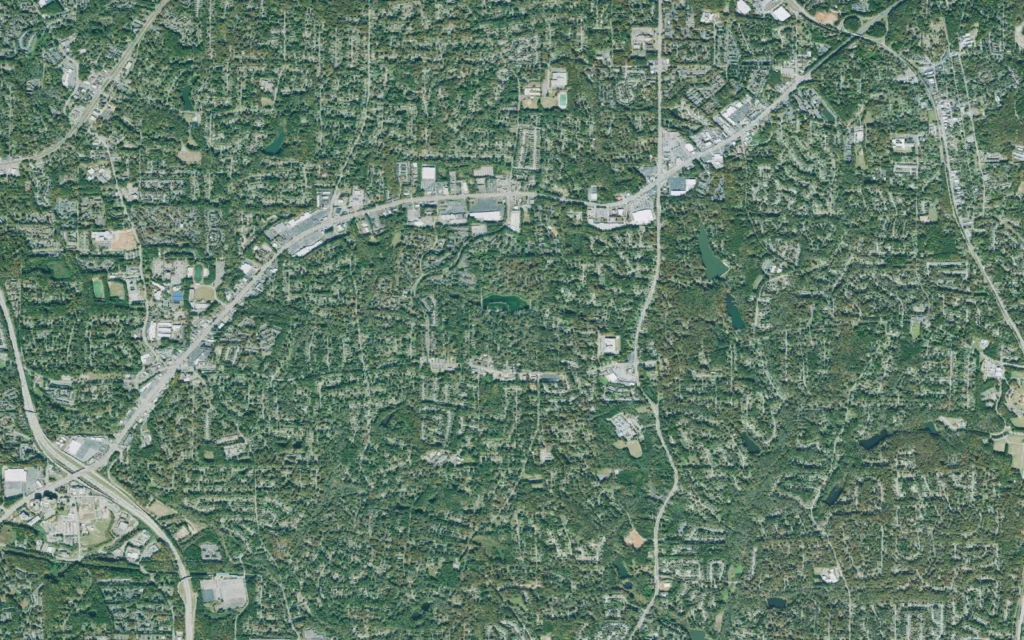 HVAC service area in Pine Lake