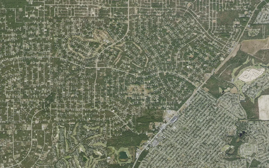 HVAC service area in Pine Ridge (Citrus County)