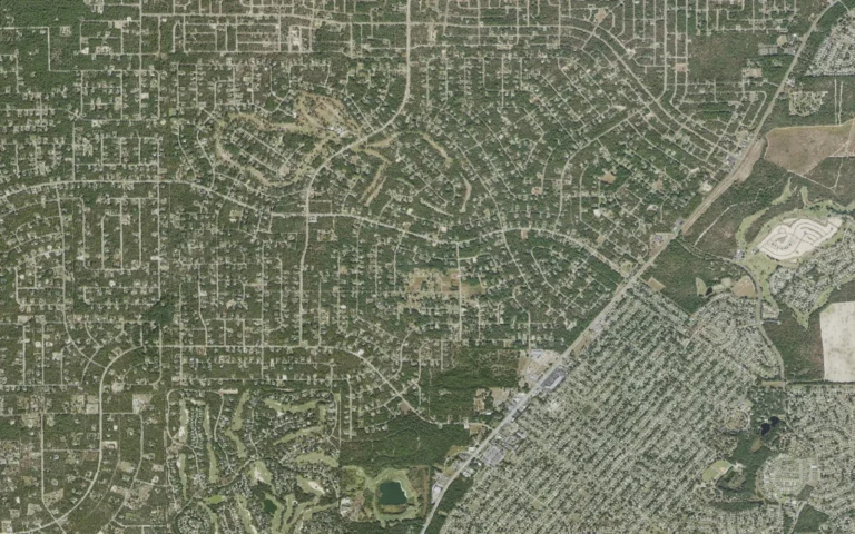 Aerial view centered on Pine Ridge (Citrus County), Florida