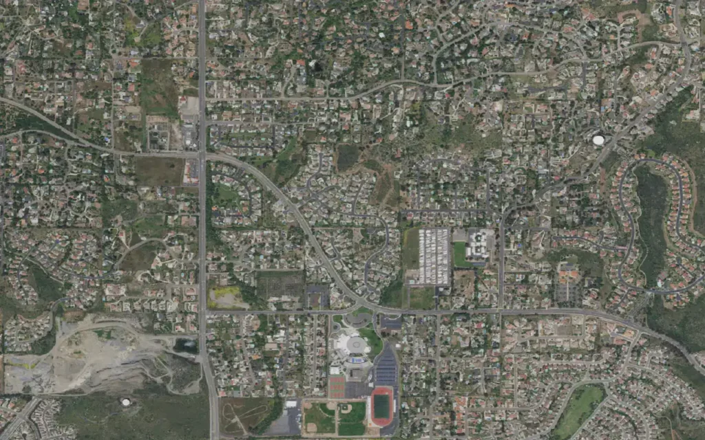 HVAC service area in Rancho San Diego
