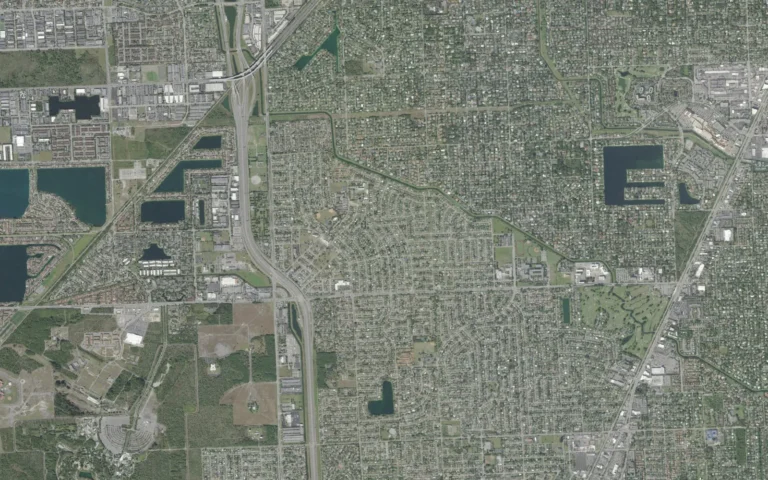 Aerial view centered on Richmond Heights, Florida