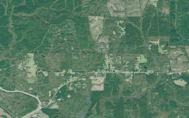 Aerial view centered on Salem, Georgia