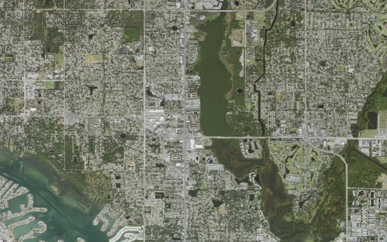 Aerial view centered on Seminole, Florida