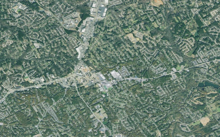 Aerial view centered on Snellville, Georgia