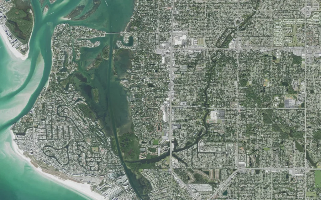 HVAC service area in South Sarasota