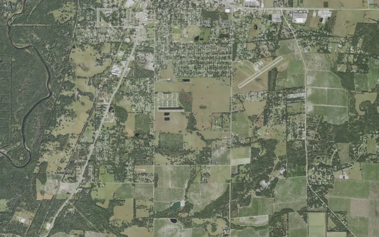 Aerial view centered on Southeast Arcadia, Florida