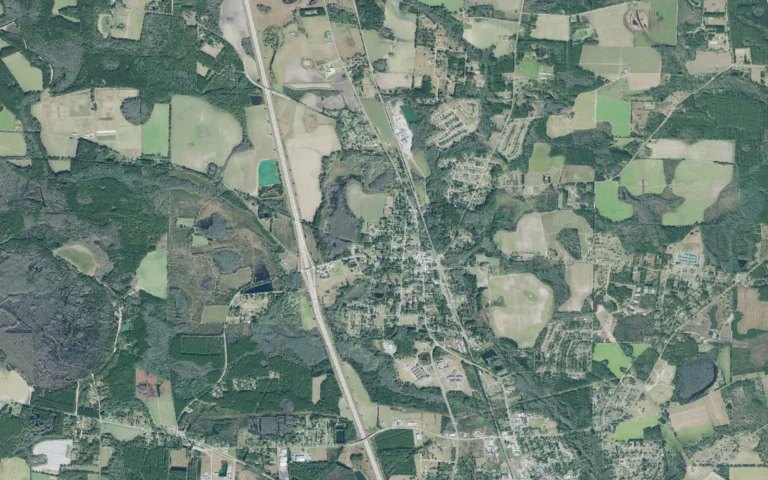 Aerial view centered on Sparks, Georgia