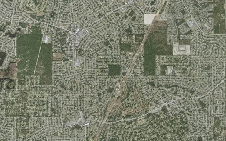 Aerial view centered on Spring Hill, Florida