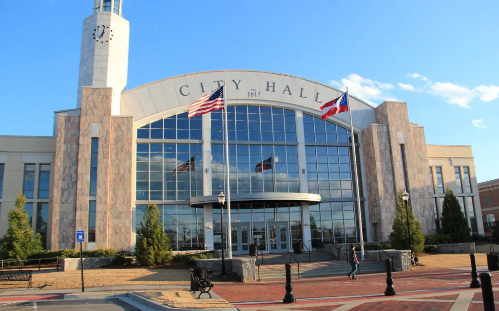 HVAC service area in Suwanee