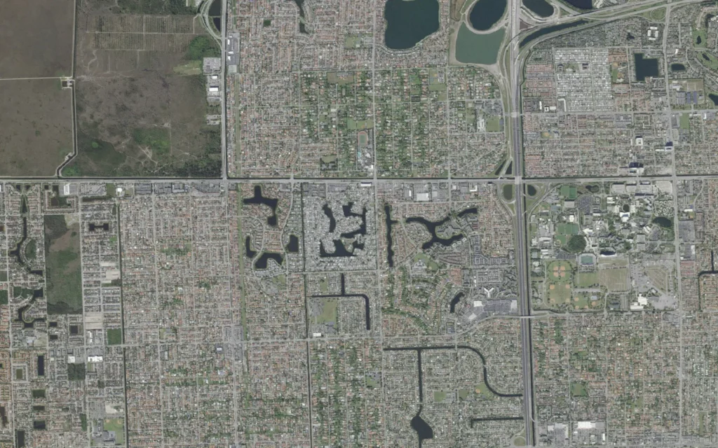 HVAC service area in Tamiami