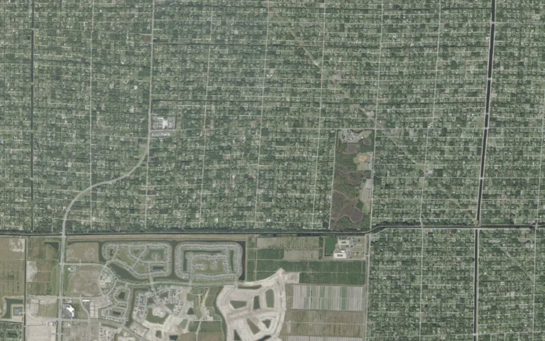 Aerial view centered on The Acreage, Florida