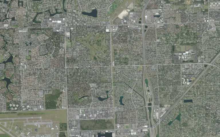 Aerial view centered on The Crossings, Florida