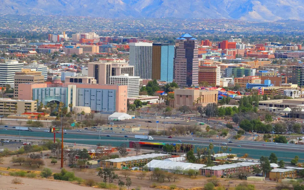 HVAC service area in Tucson
