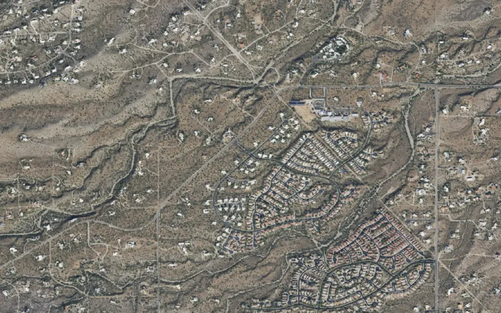 HVAC service area in Tucson Mountains