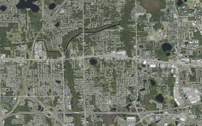 Aerial view centered on Union Park, Florida