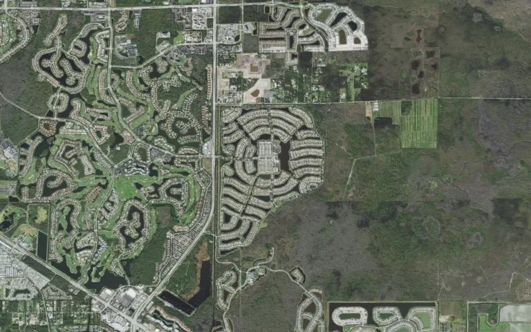 Aerial view centered on Verona Walk, Florida
