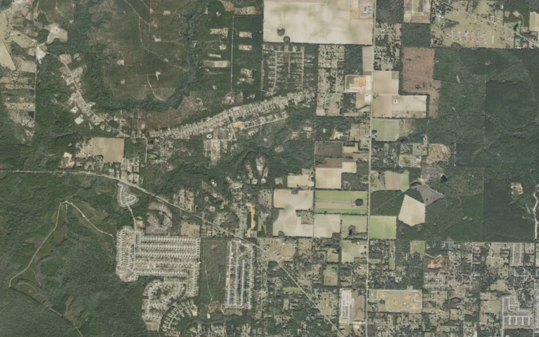 Aerial view centered on Wallace, Florida