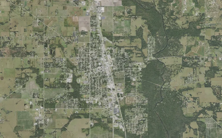 Aerial view centered on Wauchula, Florida